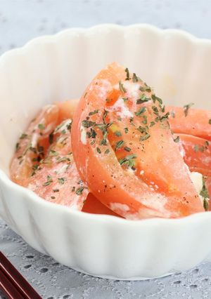 簡単！トマトとカッテージチーズのサラダ-レシピのメイン写真