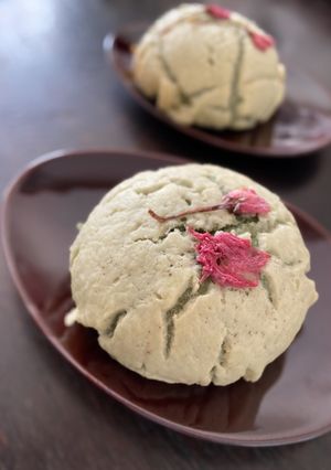春色♡桜メロンパン-レシピのメイン写真