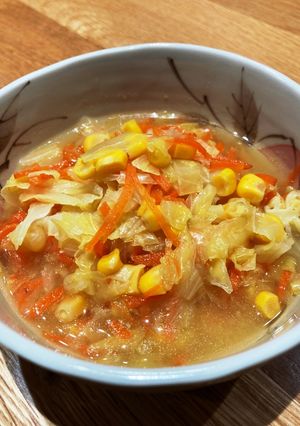 キャベツ人参コーンのバター味噌煮-レシピのメイン写真