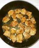 鶏モモ肉の揚げずに唐揚げ♪冷え性の風邪に