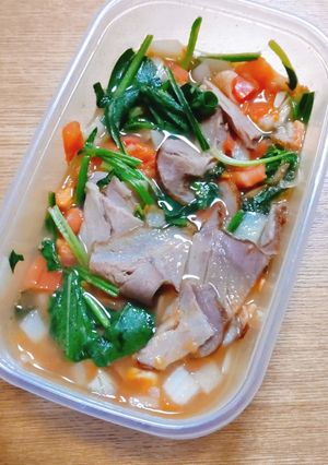ほうれん草とベーコンのトマト煮-レシピのメイン写真