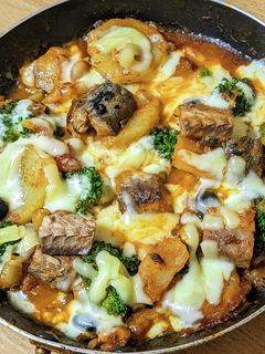 野菜たっぷり♡サバ缶トマトチーズ煮-レシピのメイン写真