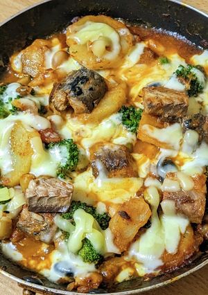 野菜たっぷり♡サバ缶トマトチーズ煮-レシピのメイン写真