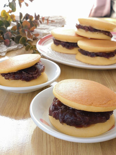 米粉で作る☆簡単もっちりどら焼き。-レシピのメイン写真