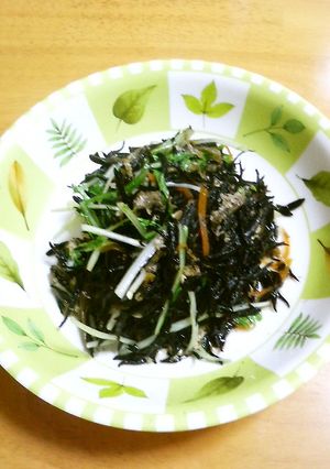 ひじきと水菜の煮物-レシピのメイン写真