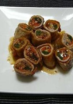 韓国風♪豚肉の野菜ロール-レシピのメイン写真