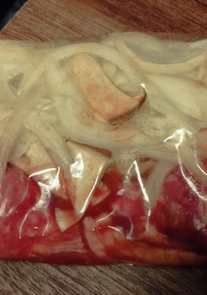 下味冷凍(ポークチャップ風)-レシピのメイン写真