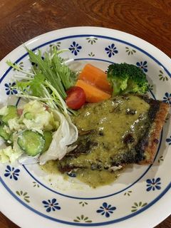 魚のムニエル(バジルクリームソース)-レシピのメイン写真