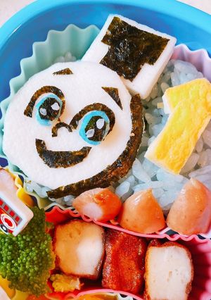 簡単男の子キャラ弁♪アニメトーマス♪-レシピのメイン写真