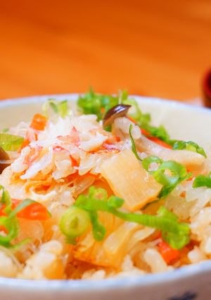 毛ガニと干し貝柱の炊き込みご飯 by かにのマルマサ 【クックパッド