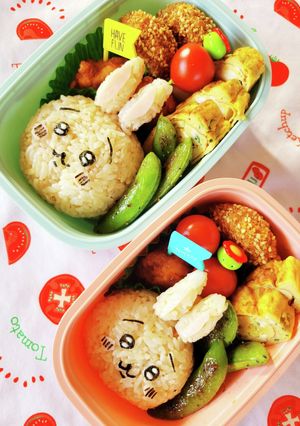 キャラ弁☆大人気ちいかわ☆うさぎ弁当☆-レシピのメイン写真