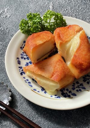 余った餅deもち明太チーズ春巻き-レシピのメイン写真