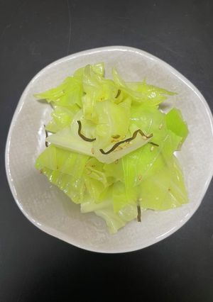 簡単野菜！キャベツの昆布和え-レシピのメイン写真