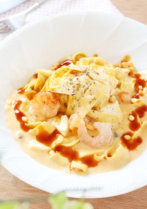 ロゼクリームのシーフードパスタ-レシピのメイン写真