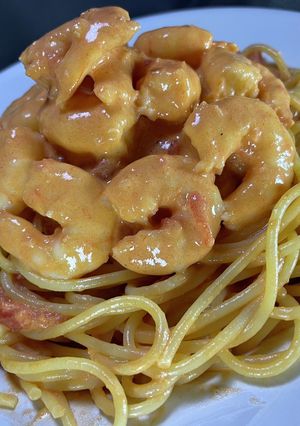 エビのロゼ風パスタ-レシピのメイン写真