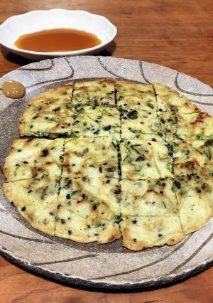 米粉豆苗和風チヂミ-レシピのメイン写真