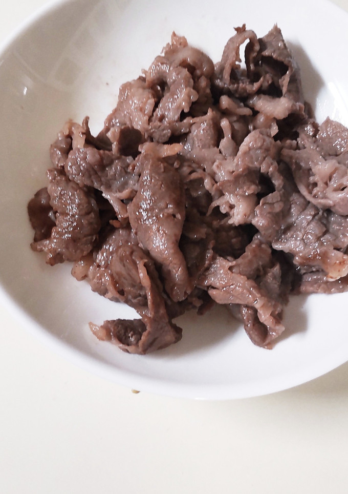 レシピ？切り落とし牛肉を焼いただけ♪-レシピのメイン写真