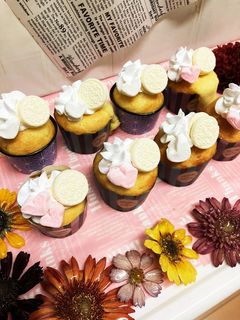 ホワイトデーにHMで簡単マフィン-レシピのメイン写真