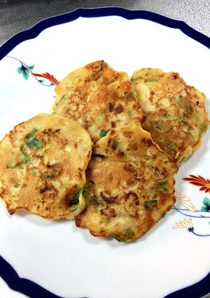 波里お米チヂミ粉で美味しいネギ味噌チヂミ-レシピのメイン写真