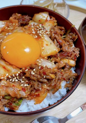 キムチそぼろ丼-レシピのメイン写真