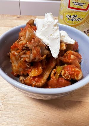 炒めて煮る！モツが柔らか☆トマト煮込み-レシピのメイン写真
