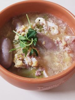 ウィンナーとひき肉の卵とじスープ♪-レシピのメイン写真