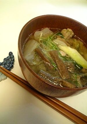 いもがら（干しずいき）の味噌汁-レシピのメイン写真