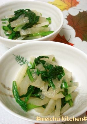 冬～春菊と大根のさっぱり酢の物♪-レシピのメイン写真