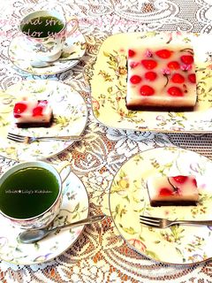 桜と苺の羊羹❤春らしい2層の贅沢デザート-レシピのメイン写真