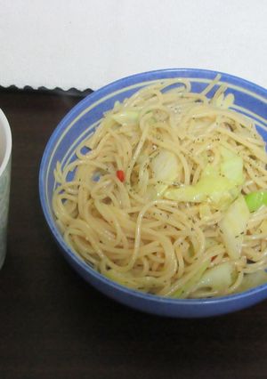 簡単パスタ（バジリコ・カレー味風など）-レシピのメイン写真