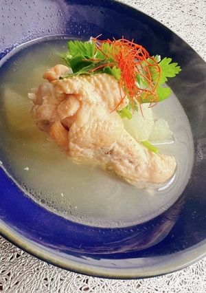 ほろほろ手羽元と大根の参鶏湯風スープ-レシピのメイン写真