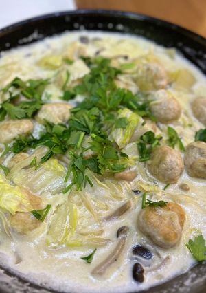 鶏だんごのミルク煮-レシピのメイン写真