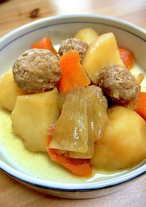 肉団子で肉じゃが-レシピのメイン写真