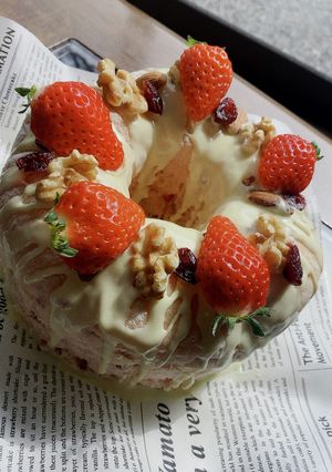 春色！いちごのリースパン♪-レシピのメイン写真