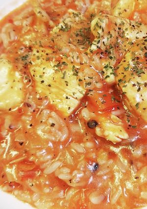 冷やご飯で簡単☆鶏胸肉のトマトリゾット-レシピのメイン写真