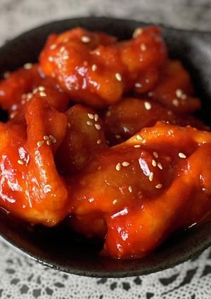 揚げない簡単ヤンニョムチキン！-レシピのメイン写真