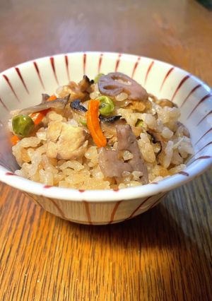 具だくさん炊き込みご飯-レシピのメイン写真