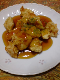 鶏天ぷらの醤油あんかけ♪-レシピのメイン写真