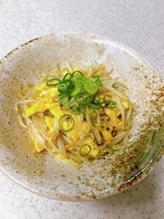 メンマともやしのふわとろ卵炒め-レシピのメイン写真