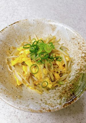 メンマともやしのふわとろ卵炒め-レシピのメイン写真