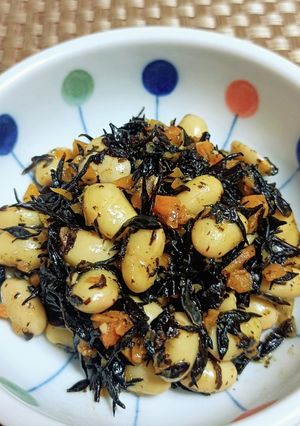 ★低糖質！大豆とひじきと人参の油炒め♪-レシピのメイン写真