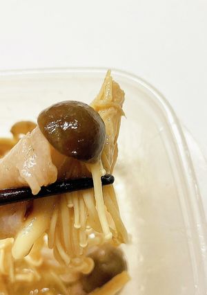 電子レンジで！豚肉とキノコのだしマヨ-レシピのメイン写真