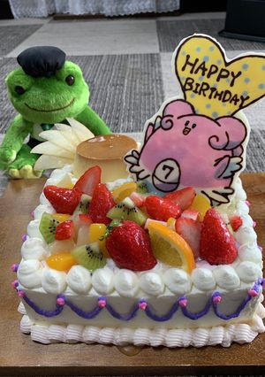 記録2023年誕生日ケーキ@ハピナス-レシピのメイン写真