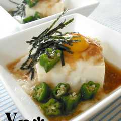 รูปของ *オクラとトロロの❀ねばねば豆腐❀*