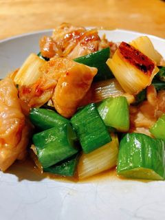長ねぎと鶏肉のオイスターソース炒め-レシピのメイン写真