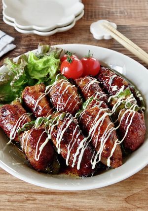 ☆簡単☆照りマヨピーマンの肉詰め-レシピのメイン写真