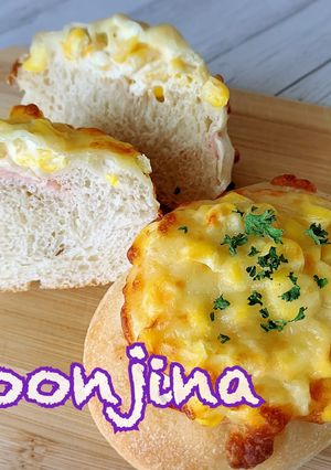 あこ酵母で作るハム&マヨコーン-レシピのメイン写真