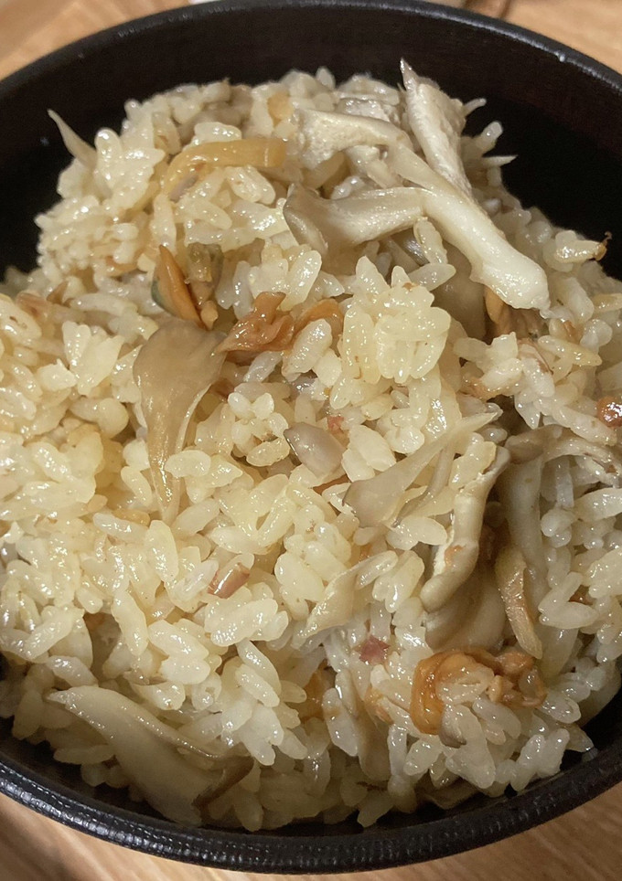 まいたけとあさりの佃煮の炊き込みご飯-レシピのメイン写真