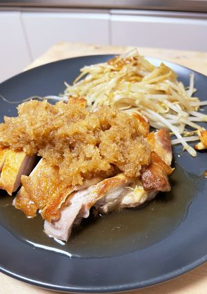 パリパリチキン☆大根おろしと柚子胡椒のせ-レシピのメイン写真