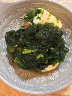 生あおさと厚揚げの白だし煮-レシピのメイン写真